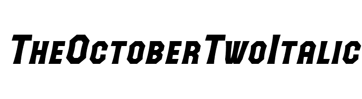The October Two Italic  Free Fonts Download