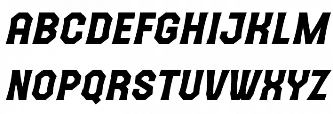 The October Two Italic Schriftart Groß