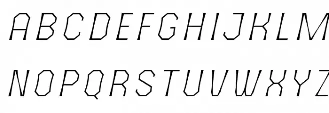 The October Two Light Italic Font Litere mari