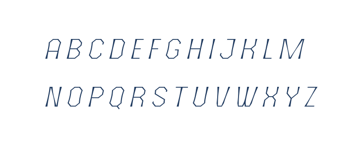 The October Two Light Italic Lowercase