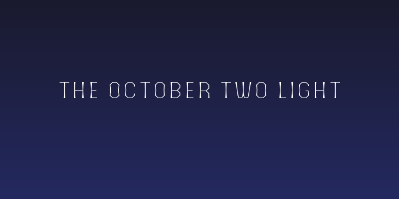 The October Two Light Social Header