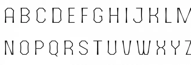 The October Two Light फ़ॉन्ट लोअरकेस