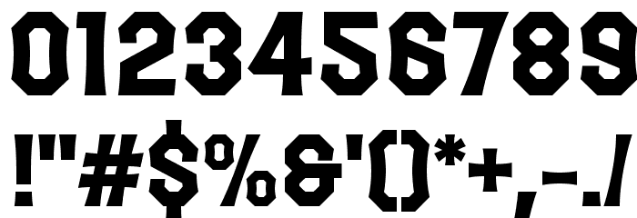 The October Two Font OTHER CHARS