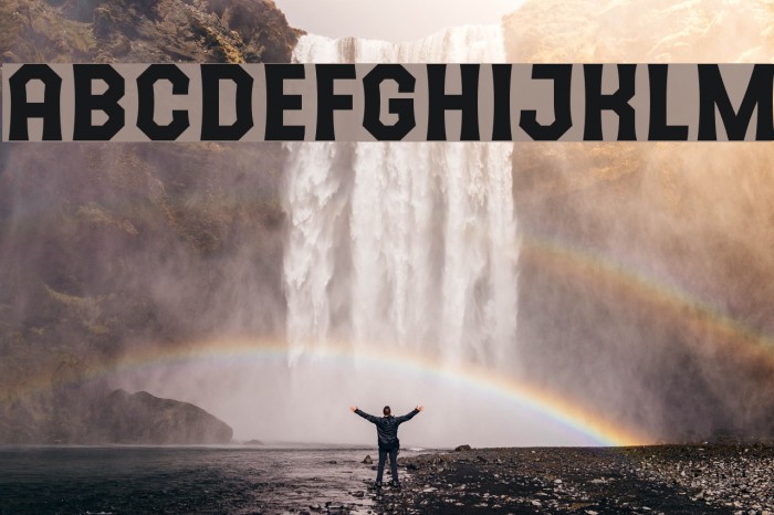 The October Two Font examples