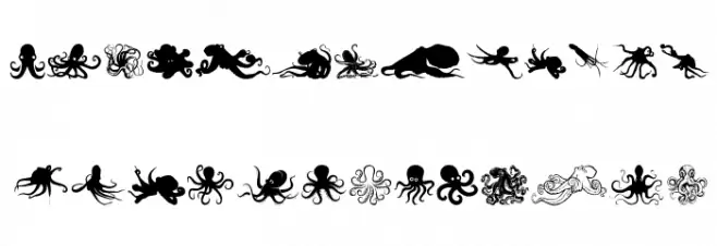 The Octopus Font LOWERCASE