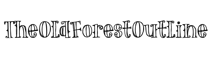The Old Forest Outline  Frei Schriftart Herunterladen