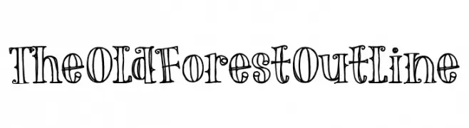 The Old Forest Outline  font caratteri gratis