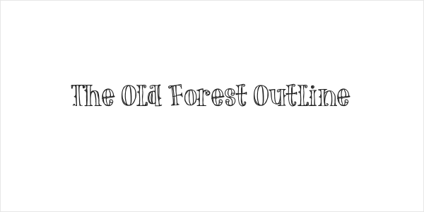 The Old Forest Outline Logo