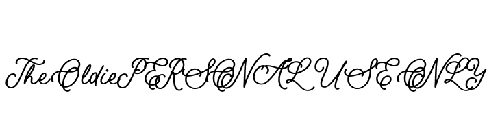 The Oldie PERSONAL USE ONLY  Frei Schriftart Herunterladen