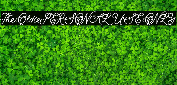 The Oldie PERSONAL USE ONLY Example 1