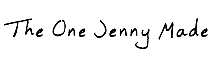 The One Jenny Made フォント