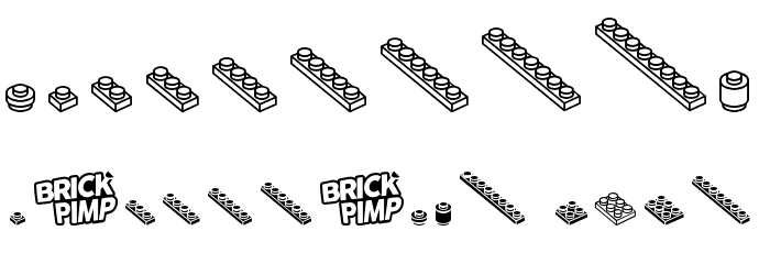 The One & Only BRICK Font b Font OTHER CHARS