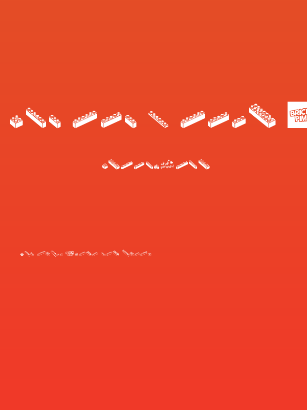 The One & Only BRICK Font b Poster