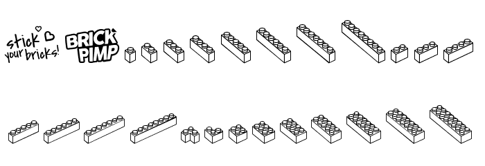 The One & Only BRICK Font b Font LOWERCASE