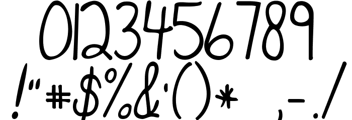 The Only Exception Font OTHER CHARS