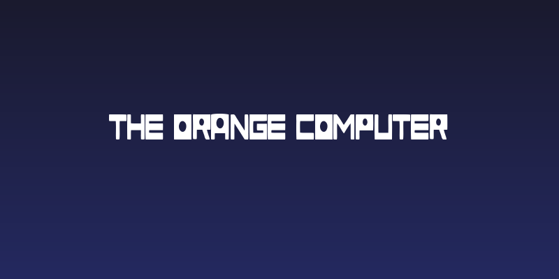 The Orange Computer Social Header