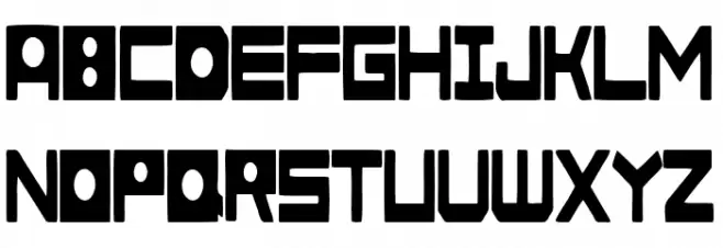 The Orange Computer Schriftart Kleinbuchstaben