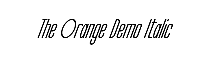 The Orange Demo Italic  नि: शुल्क फ़ॉन्ट्स डाउनलोड