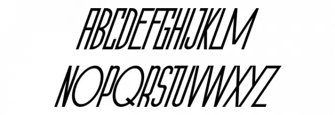 The Orange Demo Italic Schriftart Groß