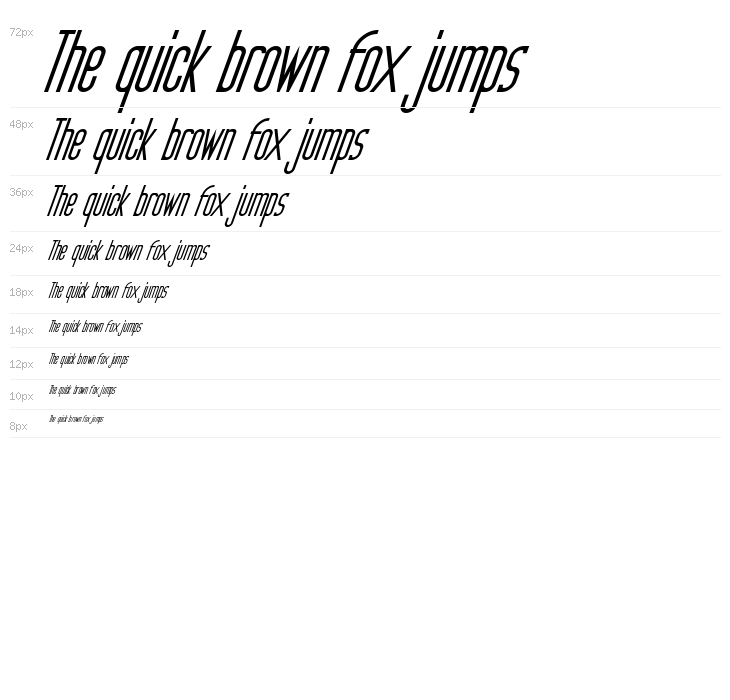 The Orange Demo Italic Waterfall