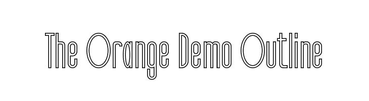 The Orange Demo Outline  لخطوط تنزيل