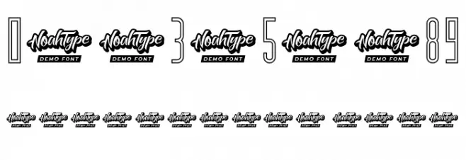 The Orange Demo Outline Font OTHER CHARS