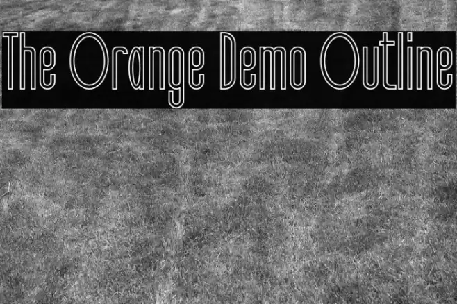 The Orange Demo Outline Font examples