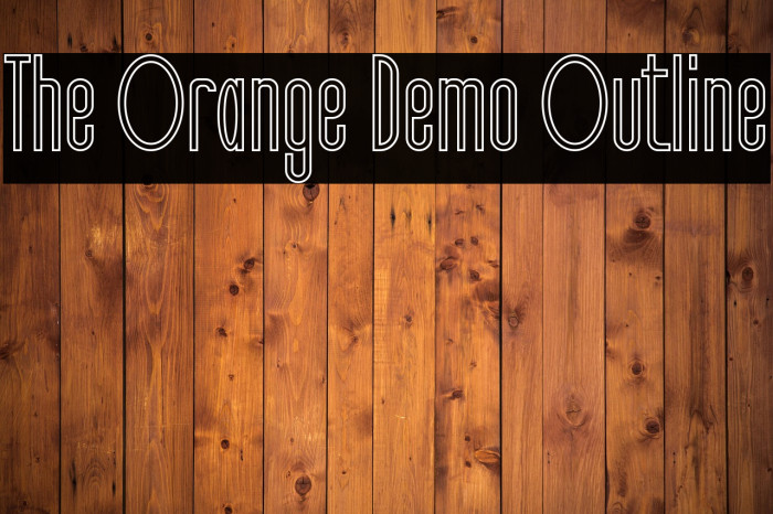 The Orange Demo Outline Example 3