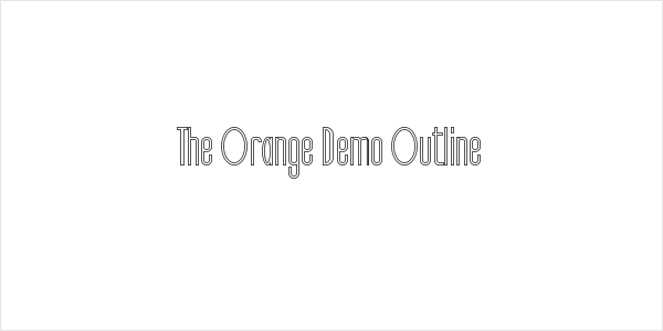 The Orange Demo Outline Logo