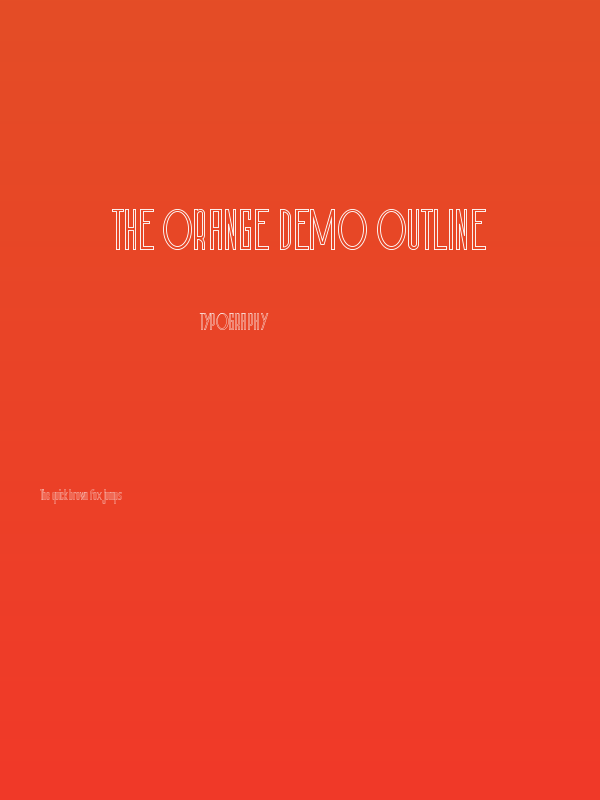 The Orange Demo Outline Poster