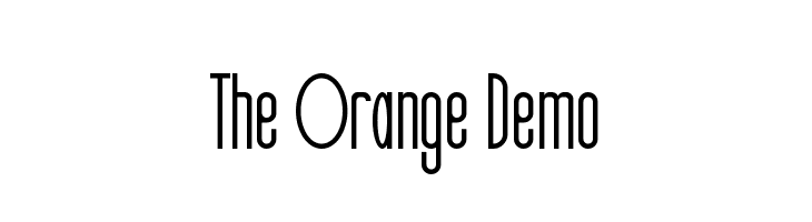 The Orange Demo  Fuentes Gratis Descargar