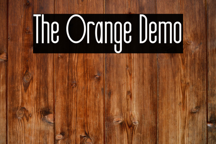 The Orange Demo Example 2