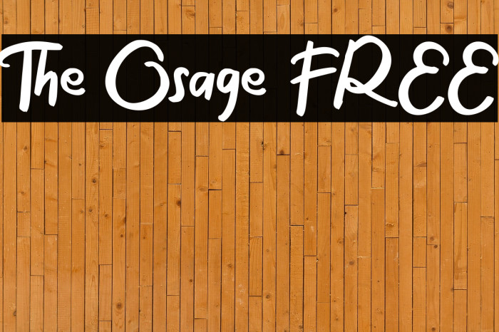 The Osage FREE Example 3