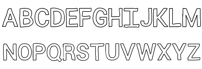 Outlined fonts