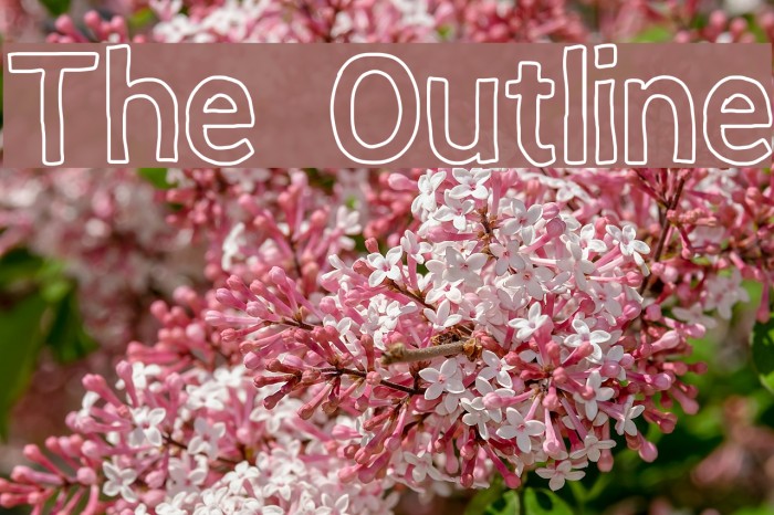 The Outline Font examples