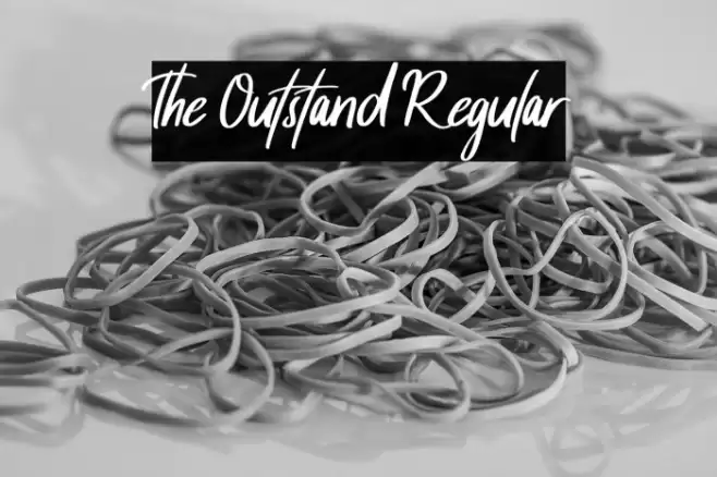 The Outstand Regular خط examples