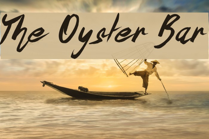 The Oyster Bar Font examples