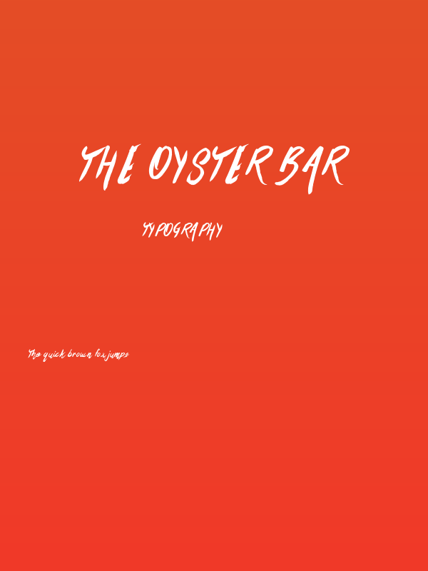 The Oyster Bar Poster