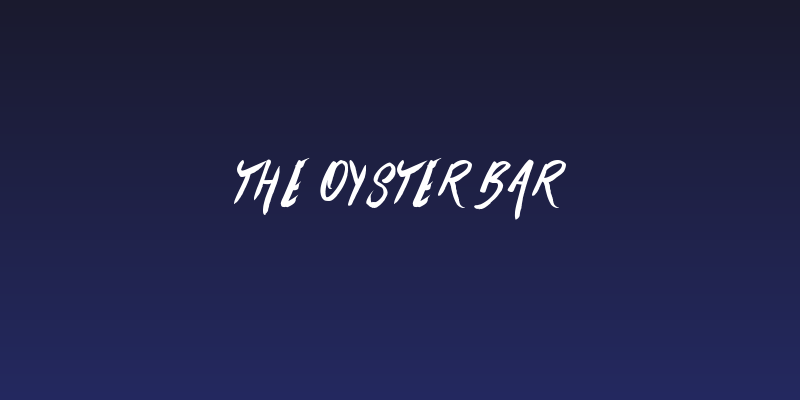 The Oyster Bar Social Header