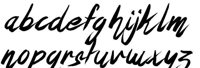 The Oyster Bar Font LOWERCASE