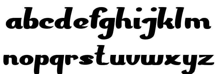 The PRESIDENT Font LOWERCASE