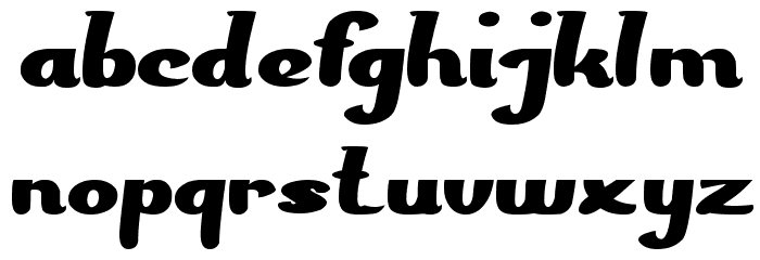 The PRESIDENT Font LOWERCASE