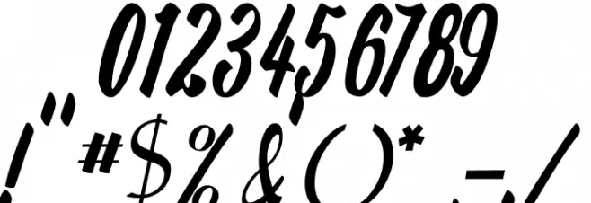 The Parthenon Font OTHER CHARS