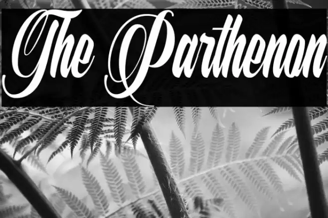 The Parthenon Font examples