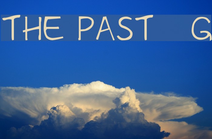 The Past__G Font examples