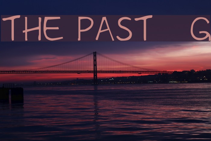 The Past__G Font examples