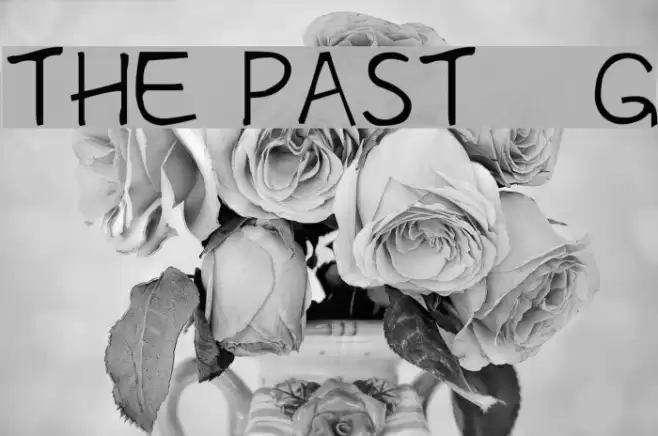 The Past__G Font examples