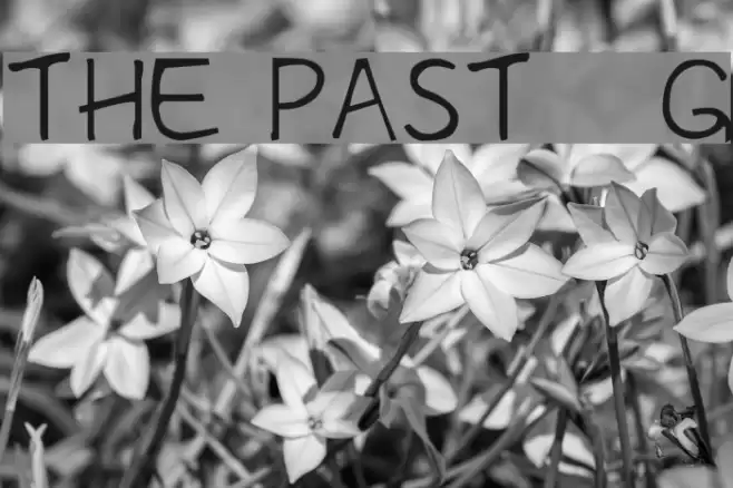 The Past__G Font examples