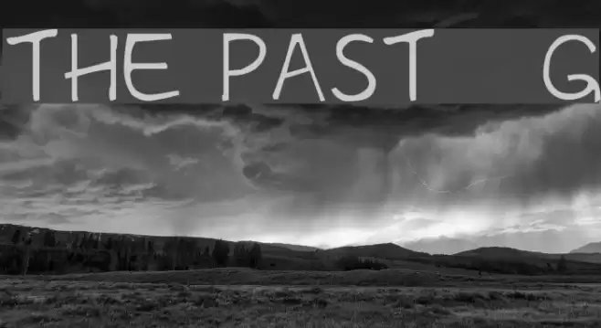 The Past__G Font examples