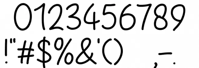 The Penchill Font OTHER CHARS